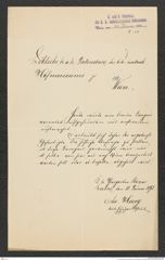 k.k. naturhistorisches Hofmuseum, Intendanzakten 1885-1896 (Hauer), Aktenzahl Z.56/1893, Seite 1